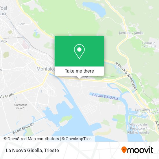 La Nuova Gisella map