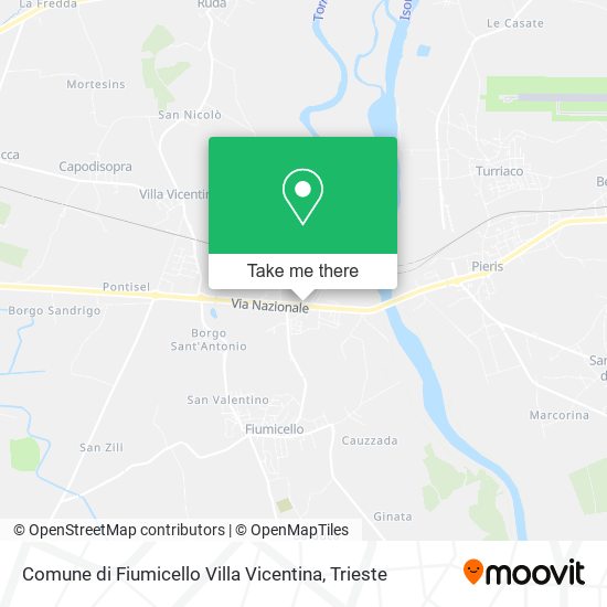 Comune di Fiumicello Villa Vicentina map