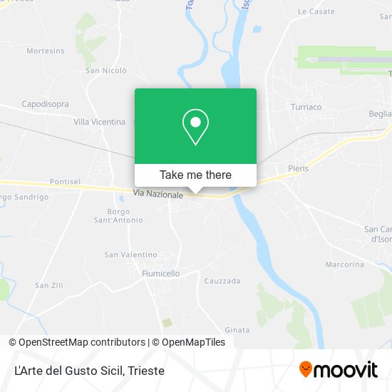 L'Arte del Gusto Sicil map