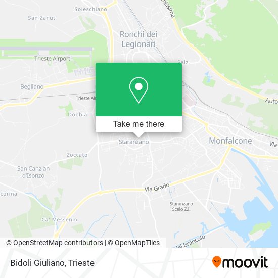 Bidoli Giuliano map