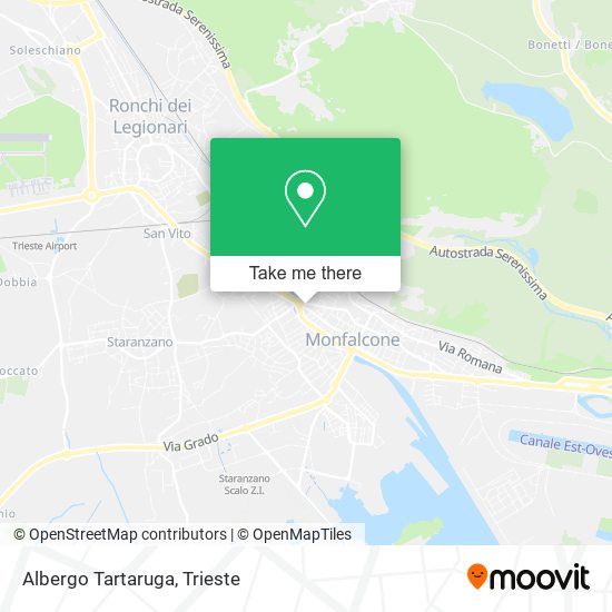 Albergo Tartaruga map