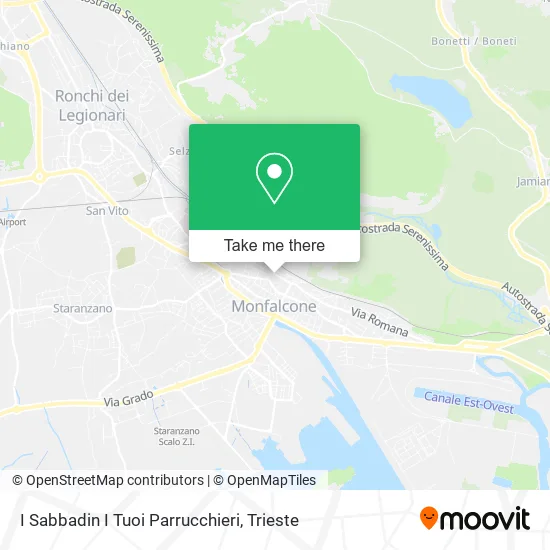 I Sabbadin I Tuoi Parrucchieri map