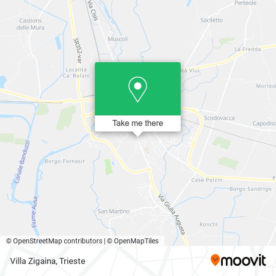 Villa Zigaina map