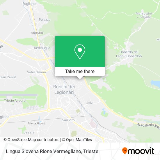 Lingua Slovena Rione Vermegliano map