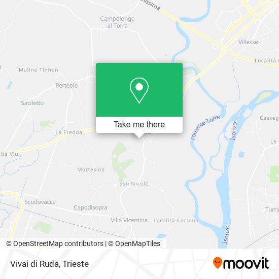 Vivai di Ruda map