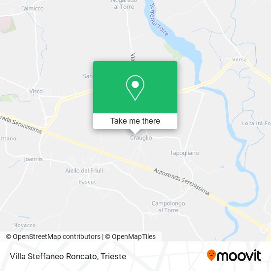 Villa Steffaneo Roncato map