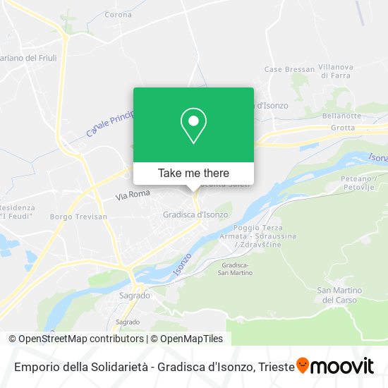 Emporio della Solidarietà - Gradisca d'Isonzo map