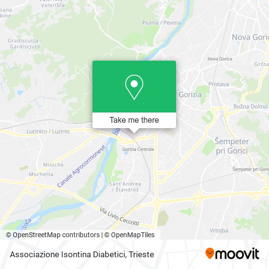 Associazione Isontina Diabetici map