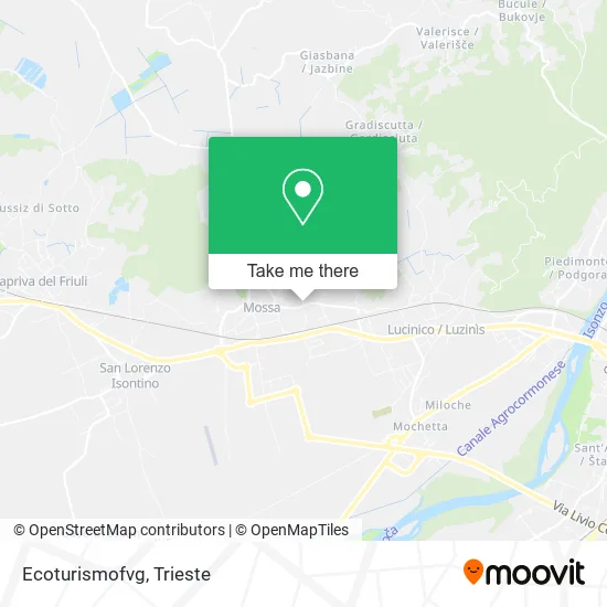 Ecoturismofvg map