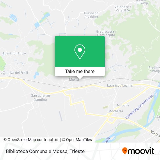 Biblioteca Comunale Mossa map