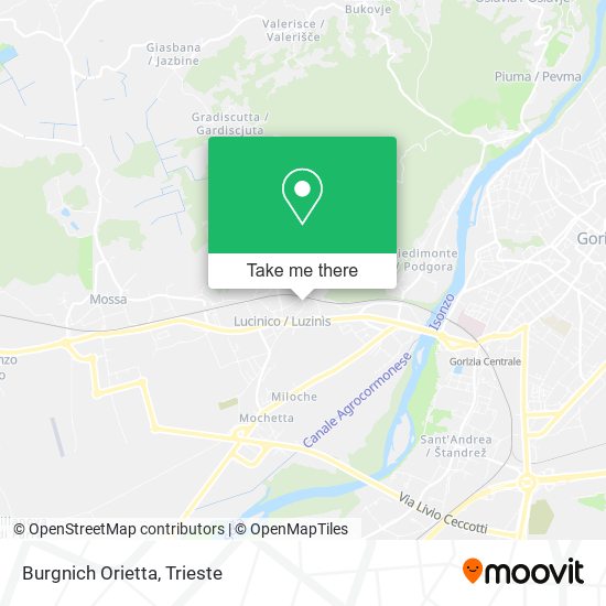 Burgnich Orietta map