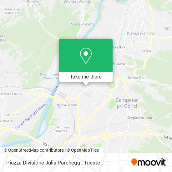 Piazza Divisione Julia Parcheggi map