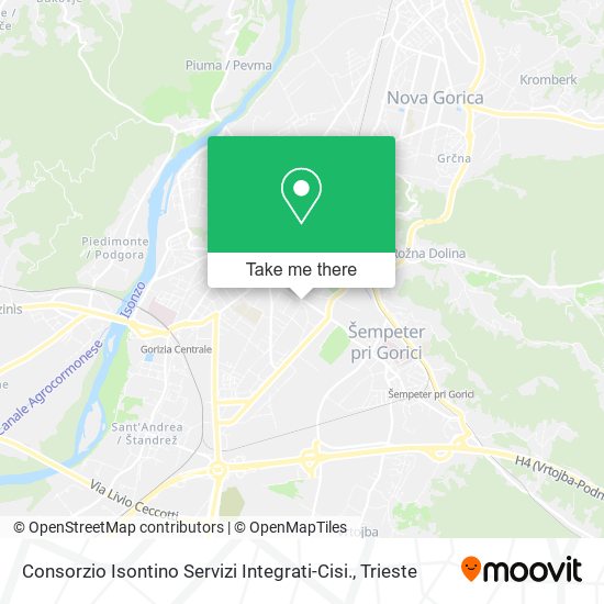 Consorzio Isontino Servizi Integrati-Cisi. map