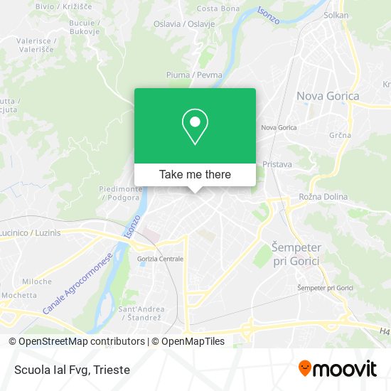 Scuola Ial Fvg map