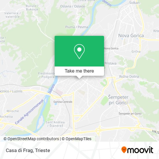 Casa di Frag map