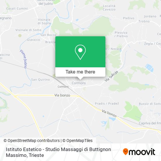 Istituto Estetico - Studio Massaggi di Buttignon Massimo map