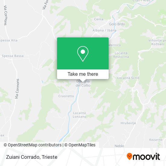 Zuiani Corrado map