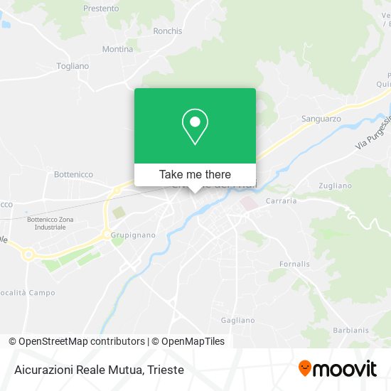 Aicurazioni Reale Mutua map