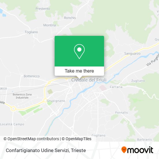 Confartigianato Udine Servizi map