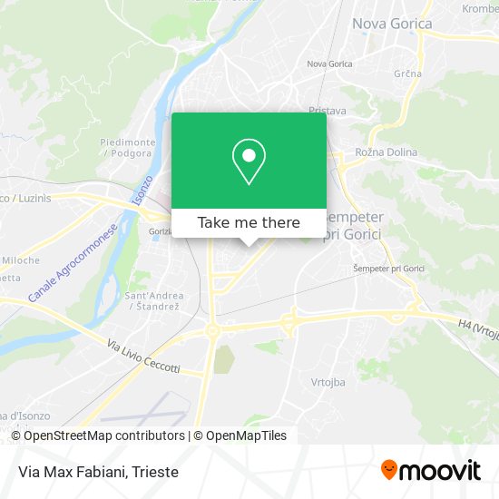 Via Max Fabiani map