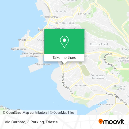 Via Carnaro, 3 Parking map