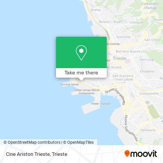 Cine Ariston Trieste map