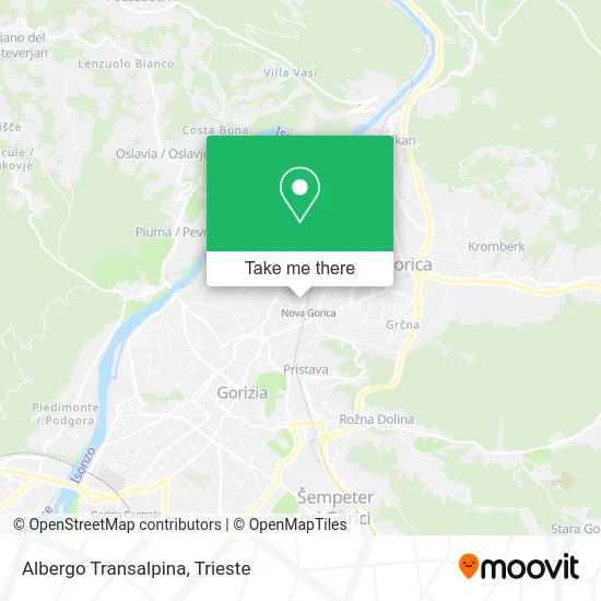Albergo Transalpina map