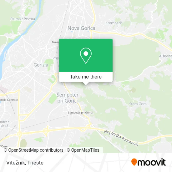 Vitežnik map