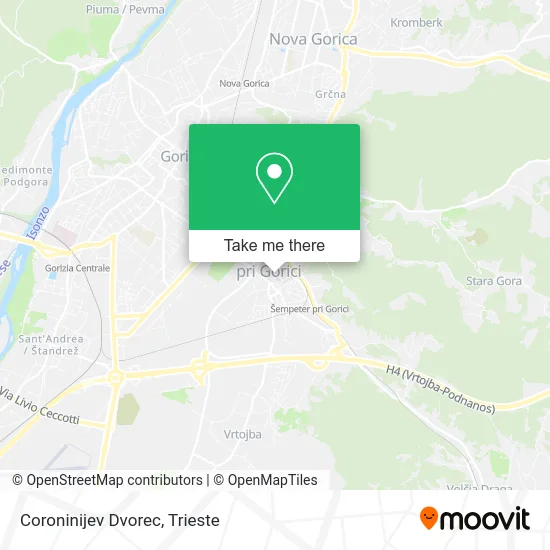 Coroninijev Dvorec map