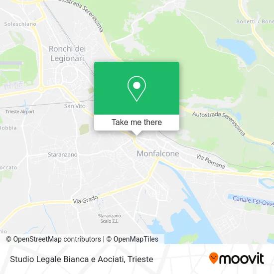 Studio Legale Bianca e Aociati map