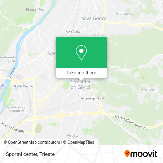 Športni center map