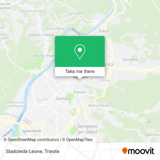 Sladoleda Leone map
