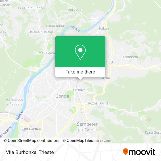 Vila Burbonka map