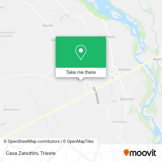 Casa Zanuttini map