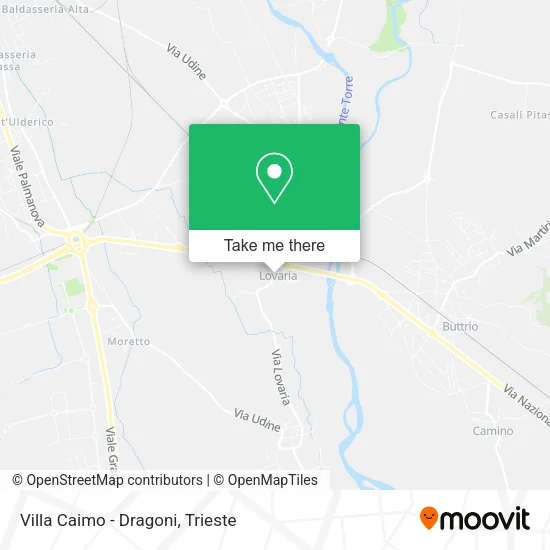 Villa Caimo - Dragoni map