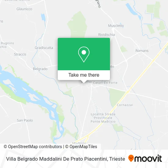 Villa Belgrado Maddalini De Prato Piacentini map