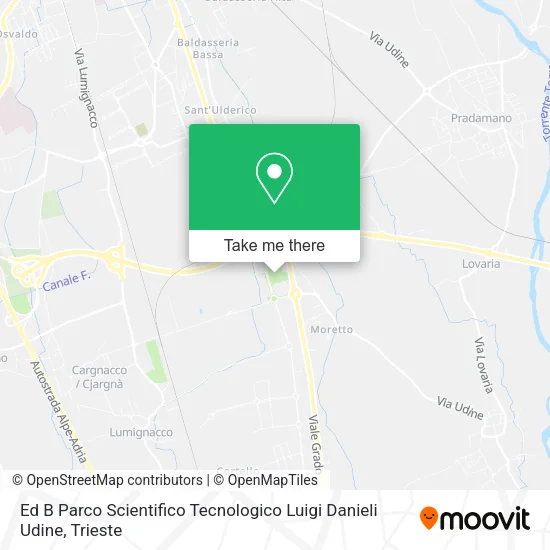 Ed B Parco Scientifico Tecnologico Luigi Danieli Udine map