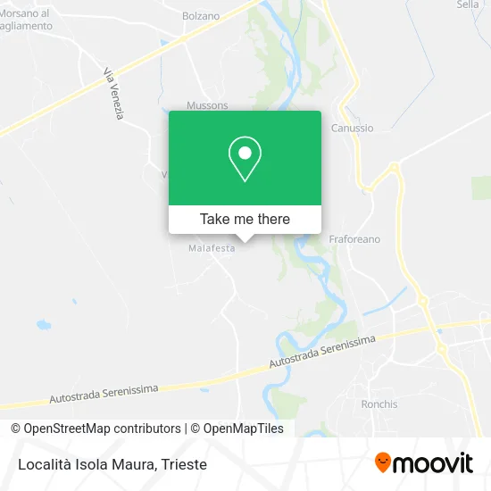 Località Isola Maura map