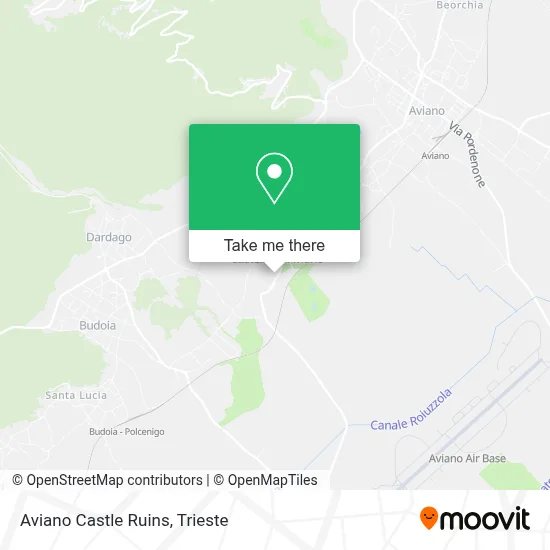 Aviano Castle Ruins map