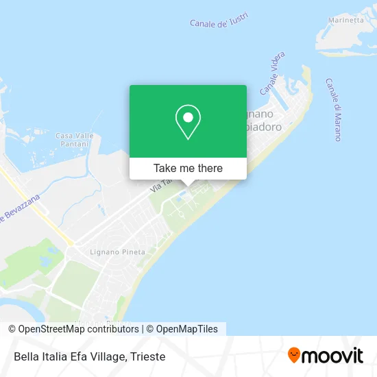 Bella Italia Efa Village map