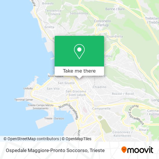 Ospedale Maggiore-Pronto Soccorso map