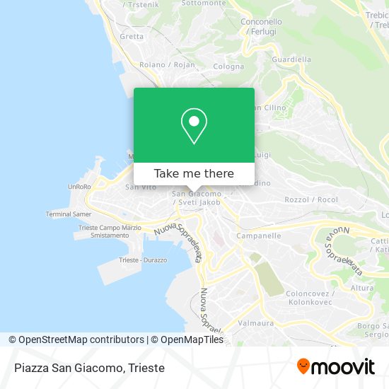 Piazza San Giacomo map