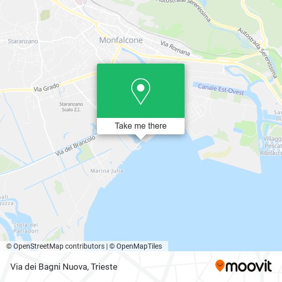 Via dei Bagni Nuova map