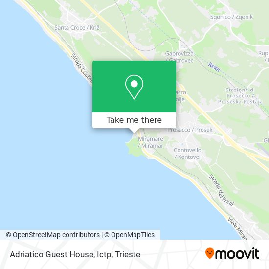 Adriatico Guest House, Ictp map