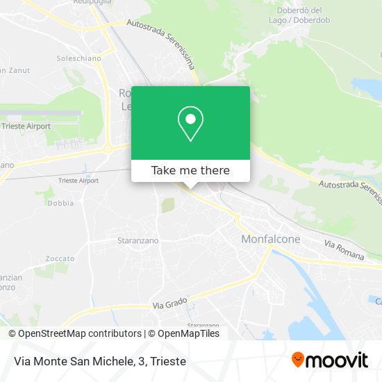 Via Monte San Michele, 3 map
