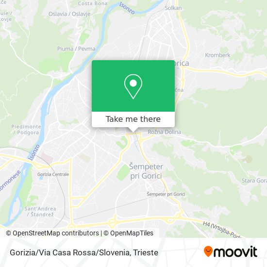 Gorizia / Via Casa Rossa / Slovenia map