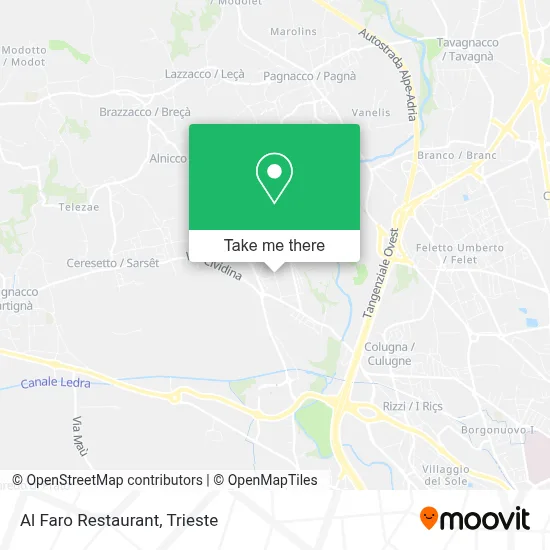 Al Faro Restaurant map