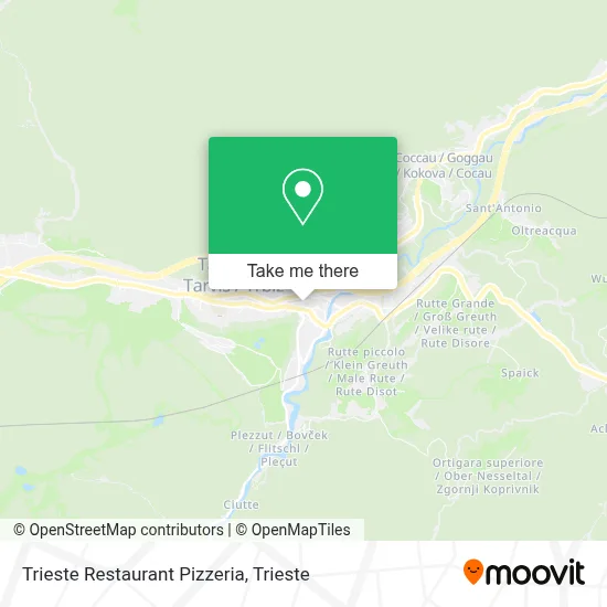 Trieste Restaurant Pizzeria map