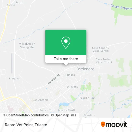 Repro Vet Point map