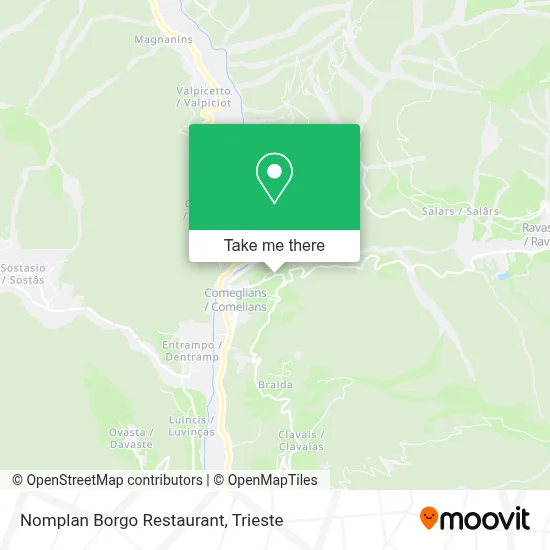 Nomplan Borgo Restaurant map